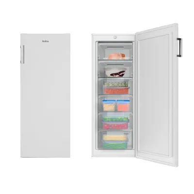 Amica Gefrierschrank GS 324 190 W | Standgerät | 177 Liter | Energieeffizienz C | 144x54x55 cm | 4 Schubladen | Weiß