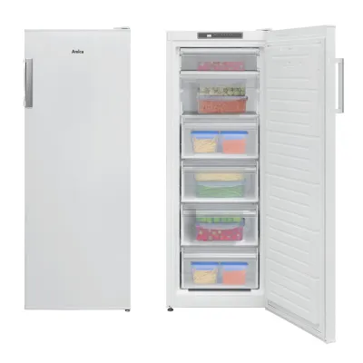 Amica Gefrierschrank GSN 324 160 W | NoFrost | 174 L | 145,5 cm hoch | Super-Gefrieren | Inverter Motor | Weiß