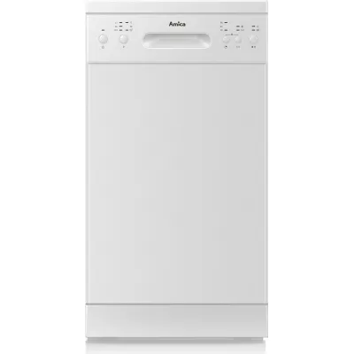 Amica Geschirrspüler GSP 530 910-1 W | Standgerät unterbau-fähig 45 cm | 10 Maßgedecke | 6 Programme | Aquastopp | Weiß