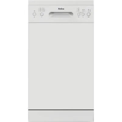 Amica Geschirrspüler GSP 530 911 W | 45 cm breit | 10 Maßgedecke | 6 Programme | Aquastopp | OpenDry Türöffnung | weiß