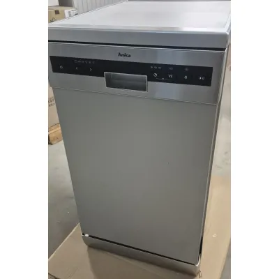 Amica Stand-Geschirrspüler GSP 531 100 E | 45 cm | 10 Maßgedecke | 6 Programme | OpenDry | AquaStopp | Silber (B-Ware)