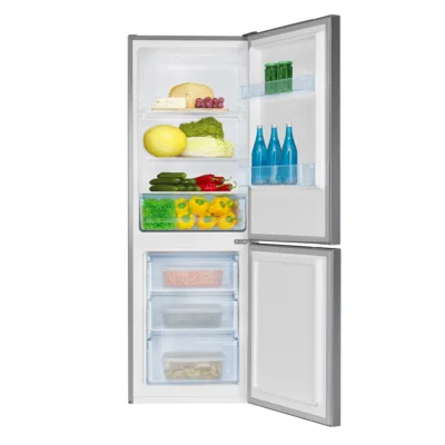 Amica Kühl-Gefrierkombination KGCL 386 160 E | 227L | Superkühlen | Abtauautomatik | Edelstahloptik | E Klasse