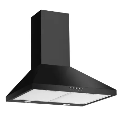 Amica Kaminhaube KH 17286 S | Dunstabzugshaube 60 cm Trapez | 618 m³/h | LED | Abluft/Umluft | Energieklasse A | Schwarz
