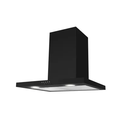 Amica Kaminhaube KH 17803 S | Dunstabzugshaube 60 cm | Wandesse | 621 m³/h | Energieklasse A | LED | Schwarz matt