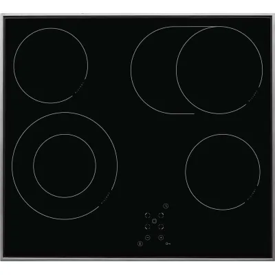 Amica KMC 742 600 E Glaskeramikkochfeld | 60 cm | 4 Kochzonen | Edelstahlrahmen | Sensorsteuerung