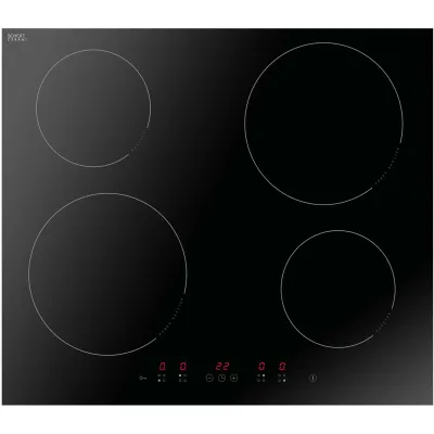 Amica Induktionskochfeld KMI 754 600 C | 60 cm | 4 Kochzonen | autark | rahmenlos | Touch-Bedienung | schwarz