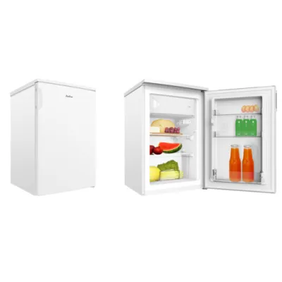 Amica Kühlschrank mit Gefrierfach KS 15463 W | 107 l | 85 cm Höhe | Standgerät | LED | Energieeffizienz E | Weiß