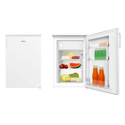 Amica Tischkühlschrank KS 361 010 W | Kühlschrank mit Gefrierfach | 107 l | 85 cm hoch | Energieklasse D | weiß