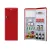 Bild: Amica Retro Kühlschrank KSR 364 150 R | Standkühlschrank mit Gefrierfach | 218 L | LED | 144x55x61,5 cm | chili red