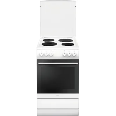 Amica Standherd SHE 11555 W | 50 cm | 69l Backofen | 4 Kochplatten | Steam Clean | Infrarotgrill | weiß