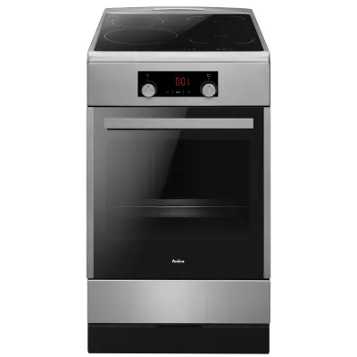 Amica Standherd SHI 905 150 E Induktion | 4 Kochzonen | 65L Backofen | Heißluft | Steam Clean | 50cm | Edelstahl | EEK A