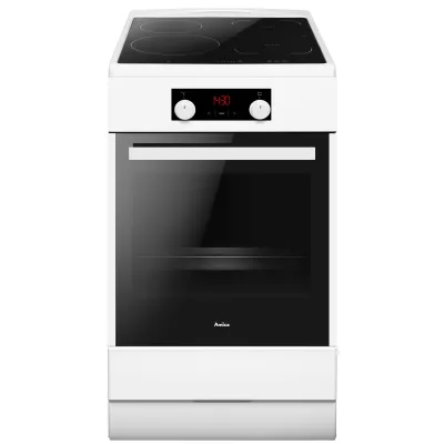 Amica Standherd Elektro Induktion SHI 905 150 W | 50 cm breit | 65 l | 11 Funktionen | Steam Clean | SensorTouch | Weiß