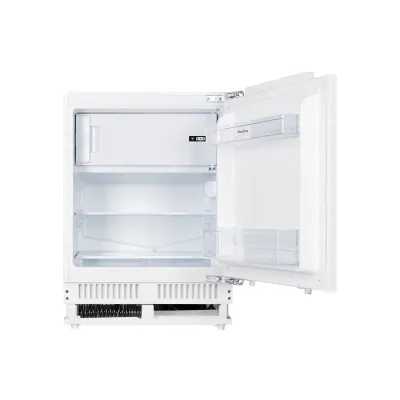 Amica Unterbau-Kühlschrank UKSX 361 901 | integrierbar | 95l Kühlfach, 16l Gefrierfach | Festtür | LED | 82cm | E | Weiß