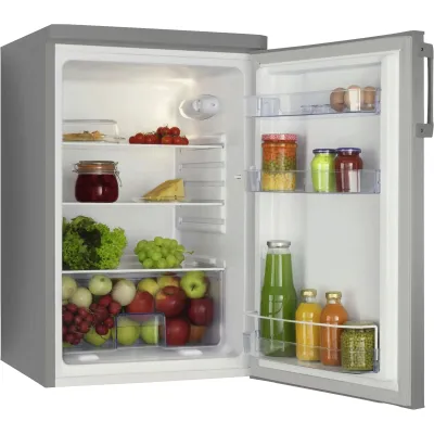 Amica Tischkühlschrank VKS 351 110-2 E | Vollraum Kühlschrank 120l | Edelstahloptik | 85cm | Abtauautomatik | E Klasse