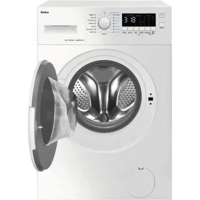 Amica Waschmaschine WA 474 082 | Frontlader 7 kg | 1400 U/min | Energieklasse A | Aquastop | SteamTouch | weiß