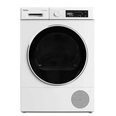 Amica Wärmepumpentrockner WTP 482 100 | 8 kg | 15 Programme | Kondensationseffizienz C | leise 64 dB | weiß