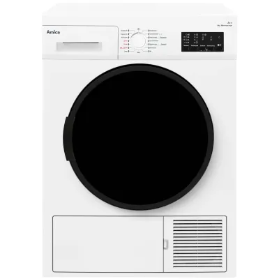 Amica Wärmepumpentrockner WTP 488 031 | 8 kg | A++ | 15 Programme | Startzeitvorwahl | Knitterschutz | Weiß