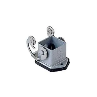 ILME Anbaugehäuse CKAX 03 I | Rechtecksteckverbinder Gr. 21.21 | Zink | 30x24 mm | IP44 | Edelstahlbügel