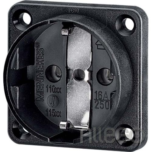 Bild: Anbausteckdose IP54 50x50mm ger sw Kst