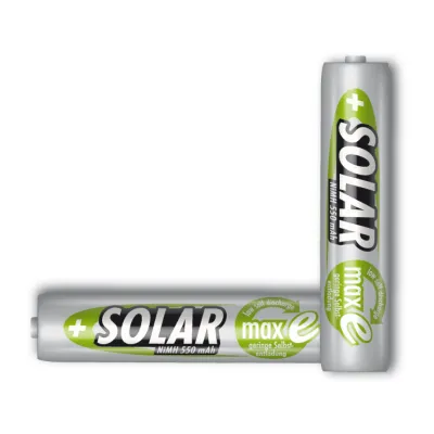 Ansmann Akku Micro AAA NiMH 550mAh 1,2V | HR03 | wiederaufladbar | Solar geeignet | 2er Pack | geringe Selbstentladung