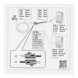 Anschluss-Set Schlauch Trinkwasser Samsung DA97-11752A für Kühlschrank