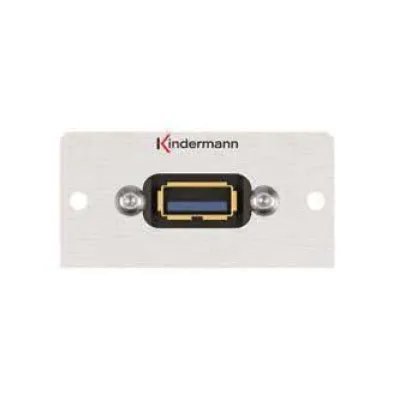 Anschlussblende USB 3.0 Konnect 50 alu KIN 7444000529