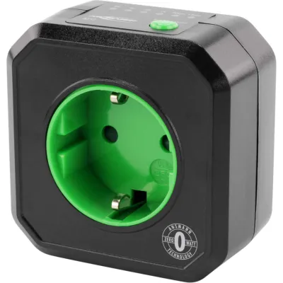 Ansmann Timer-Steckdose AES1 5024063 | Zero Watt Technologie | Zeitschaltuhr | Energiesparend | 2500W | 15-480 Min.