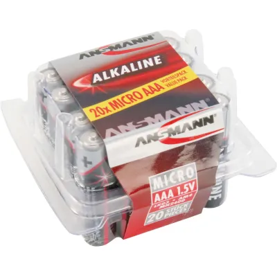 Ansmann Micro AAA Batterie 5015538 | Alkaline 1,5V | 20er Vorratsbox | langlebig | ideal für Alltagsgeräte