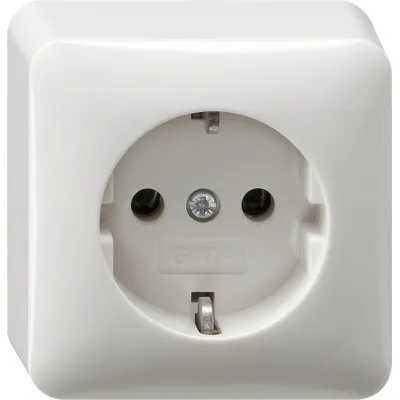 AP/rw SCHUKO-Steckdose Aufputz Programm reinweiß