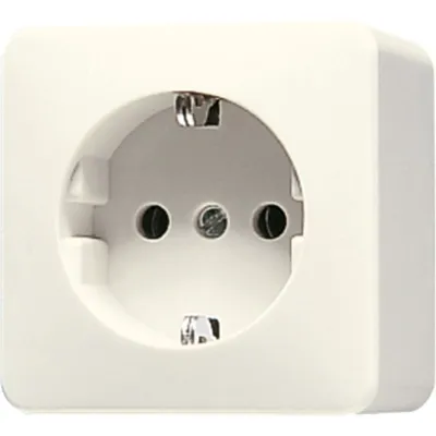 Jung SCHUKO-Steckdose 620A AP600 | Aufputz | 1-fach | 16A 250V | Duroplast | 61x61x47mm | cremeweiß