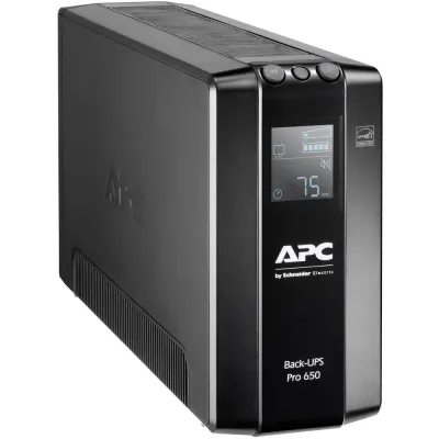 APC USV Back-UPS Pro BR650MI | 650VA 390W | 6x IEC C13 | Line-Interaktiv | AVR | Überspannungsschutz | USB | Schwarz