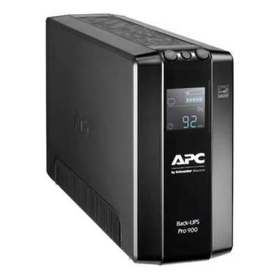 APC USV Back-UPS Pro BR900MI | 900VA 540W | Line-Interaktiv | 6x C13 | AVR | LCD | Überspannungsschutz | Schwarz