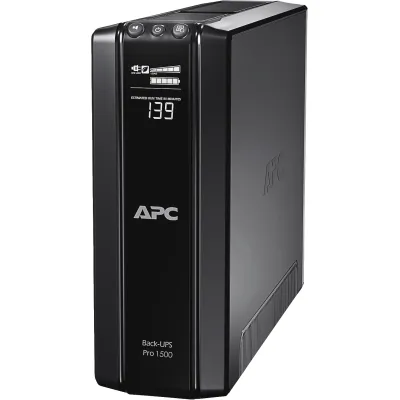 APC USV BR1500GI Back-UPS Pro 1500VA | 865W | Line-Interaktiv | LCD Status | Überspannungsschutz | 230V