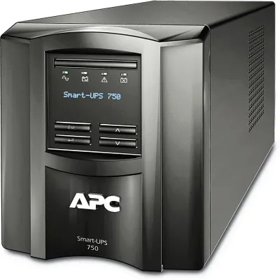 APC USV-Anlage Smart-UPS SMT750IC | 750VA 500W | Line-Interactive | SmartConnect | 6x IEC C13 | 230V | Schwarz