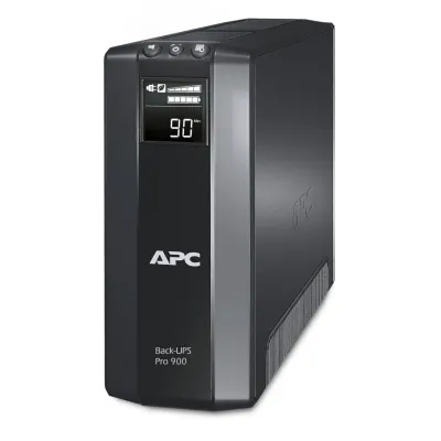APC USV Back-UPS Pro 900VA BR900G-GR | 230V Schuko | Überspannungsschutz | 5 Ausgänge | 34 Min Laufzeit | Schwarz