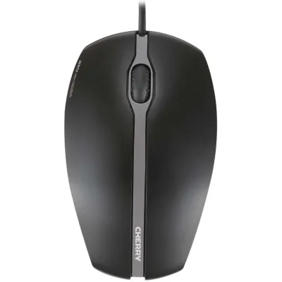 CHERRY Maus kabelgebunden JM-0300-2 | optische Maus 1000 dpi | USB | 3 Tasten | beidhändig | Gummigriff | schwarz