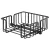 Bild: APS Serviettenhalter Urban 11770 | Serviettenspender Metall mit Beschwerer | 19x19x7,5 cm | für 50 Servietten | Schwarz