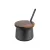 Bild: APS Milch- und Zucker-Set 634 | 5-teilig | Edelstahl & Akazienholz | rostbeständig | 19x10 cm | Schwarz