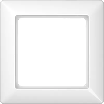 JUNG Rahmen 1-fach AS581WW AS500 | Abdeckrahmen Unterputz waagerecht/ senkrecht | Duroplast glänzend | IP44 | alpinweiß