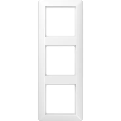 JUNG Rahmen 3-fach AS583WW | Abdeckrahmen waagerecht & senkrecht | Duroplast glänzend | IP44 | 80,5x222,5 mm | alpinweiß