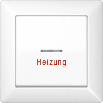 JUNG Wippe Heizungsnotschalter AS590HWW | Abdeckung Schalter/Taster | Duroplast glänzend | IP44 | alpinweiß