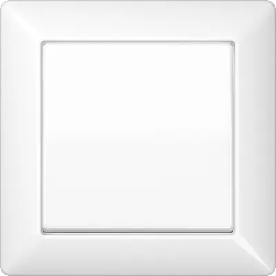 JUNG Wippe für Schalter/Taster AS590WW | Abdeckung Vollplatte | Duroplast glänzend | IP44 | alpinweiß