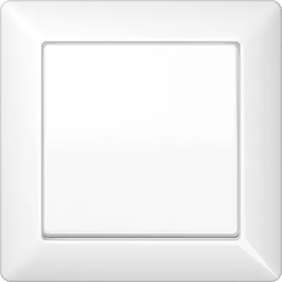 JUNG Wippe für Schalter/Taster AS590WW | Abdeckung Vollplatte | Duroplast glänzend | IP44 | alpinweiß