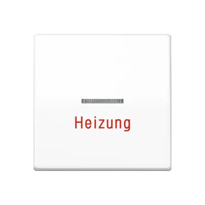 JUNG Wippe Heizungsnotschalter AS591HWW | Zentralplatte Schalter Serie AS | Lichtleiter | Duroplast | IP44 | alpinweiß