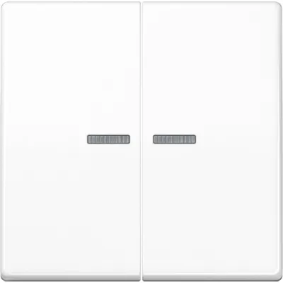 JUNG Wippe für Serienschalter AS591-5KO5WW | Lichtleiter | IP44 | Duroplast | glänzend | alpinweiß | 55x55mm