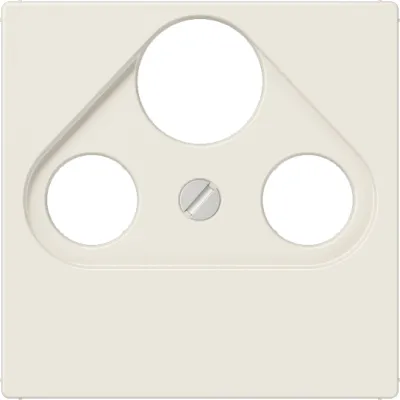 JUNG Abdeckung für SAT-TV-Steckdose A561PLSAT | Zentralplatte 3-Loch | Duroplast | Schraubbefestigung | cremeweiß