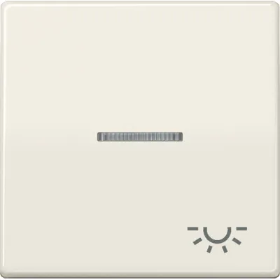 JUNG Wippe AS591KO5L Kontrollschalter | Symbol Licht | Lichtleiter | Duroplast | IP44 | weiß