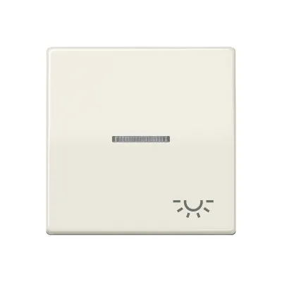 JUNG Wippe AS591KO5L Kontrollschalter | Symbol Licht | Lichtleiter | Duroplast | IP44 | weiß