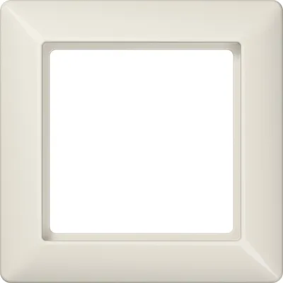 JUNG Rahmen 1-fach AS581 | Abdeckrahmen Unterputz & Kanal | Duroplast glänzend | IP44 | 80,5x80,5 mm | cremeweiß