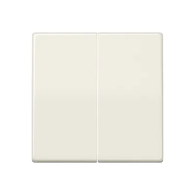 JUNG Wippe für Serienschalter AS591-5 | Doppelwippe | Serie AS500 | Duroplast glänzend | IP44 | cremeweiß